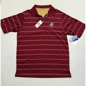 Antigua Florida State Seminoles Red Polo Shirt Men's Medium NCAA Short Sleeve